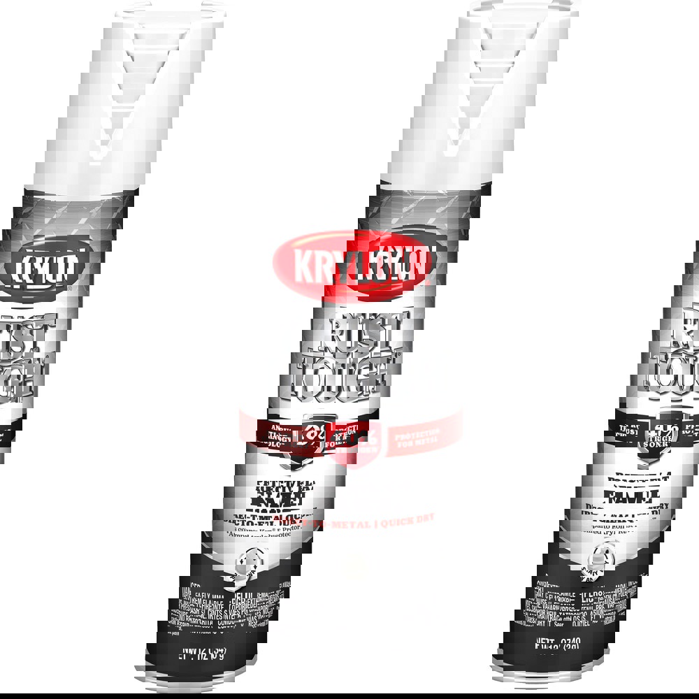 Spray Paints; Product Type: Rustproof Enamel ; Type: Rust Preventative Spray Paint ; Color: White ; Finish: Flat ; Color Family: White ; Container Size (oz.): 12.000